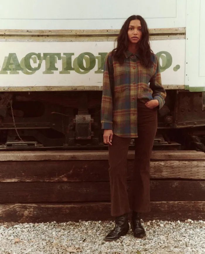 Outerwear Women039s The Great The Craftsman Shirt Jacket Sequoia Plaid
