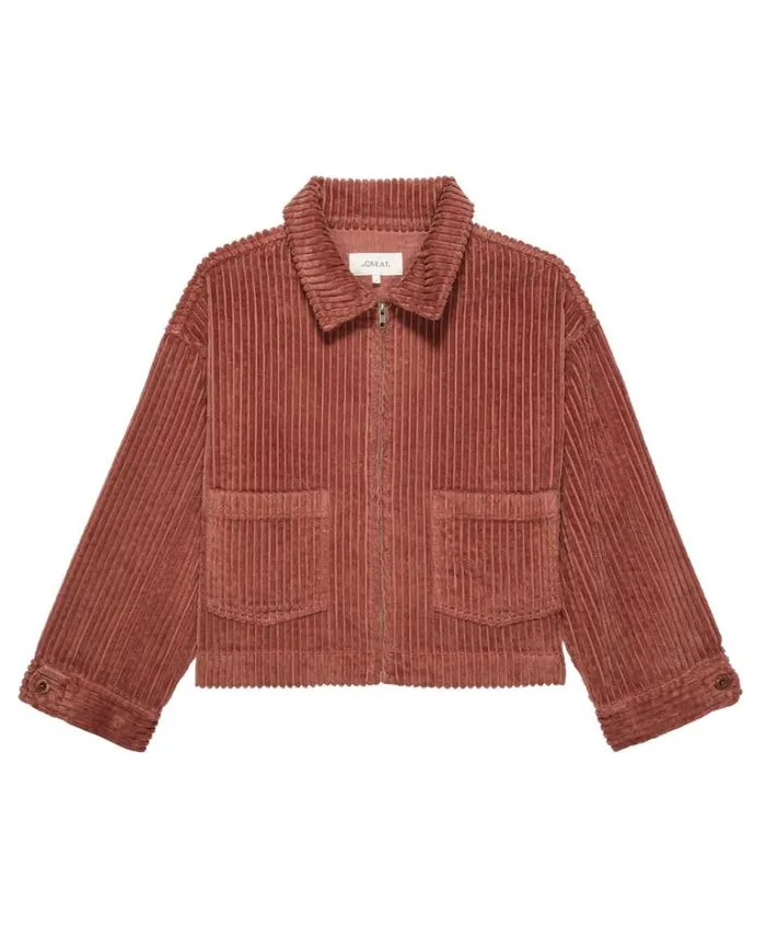 Outerwear Women039s The Great The Mechanic Jacket Light Strawberry Jam