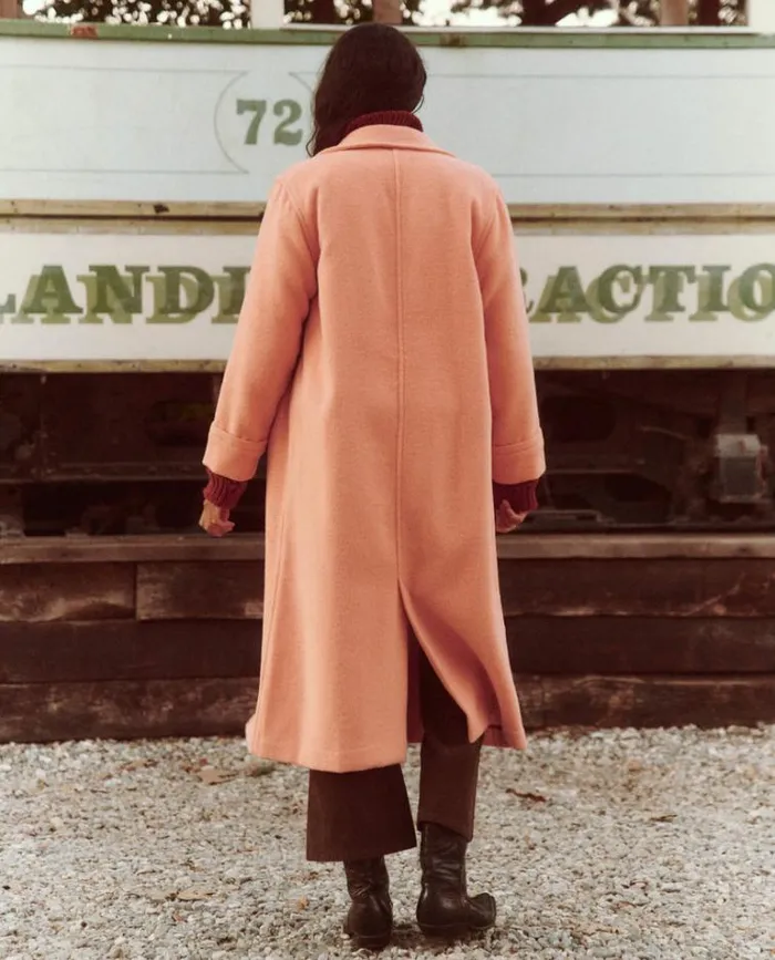 Outerwear Women039s The Great The Nomad Coat Bright Peach