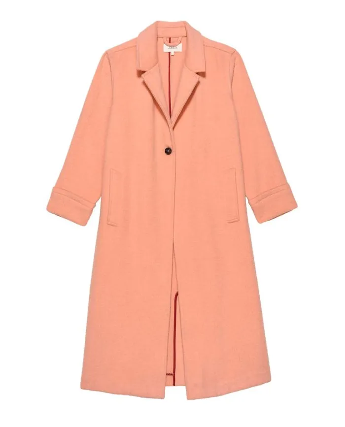 Outerwear Women039s The Great The Nomad Coat Bright Peach