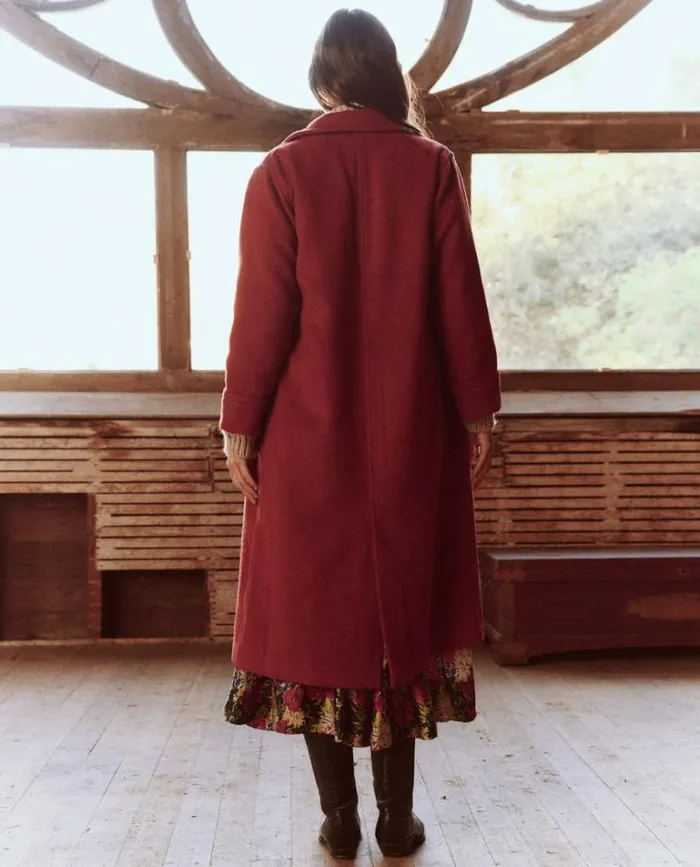 Outerwear Women039s The Great The Nomad Coat Strawberry Jam