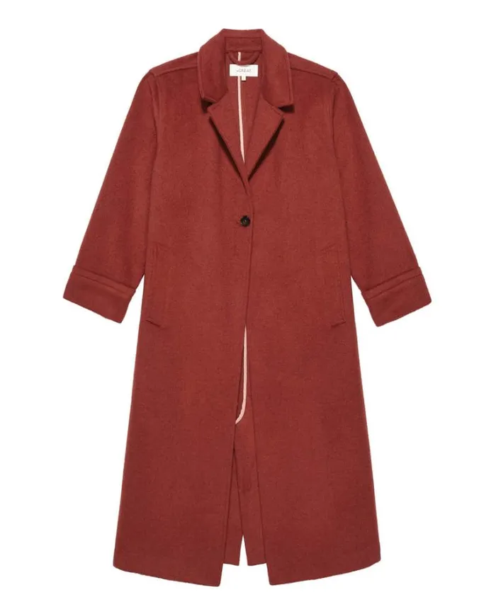 Outerwear Women039s The Great The Nomad Coat Strawberry Jam