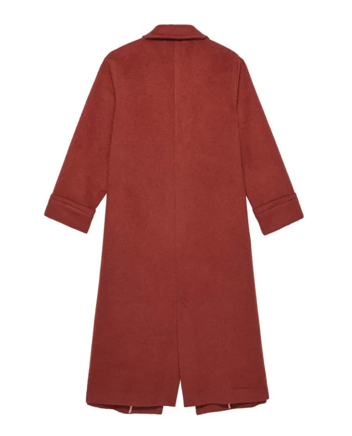 Outerwear Women039s The Great The Nomad Coat Strawberry Jam