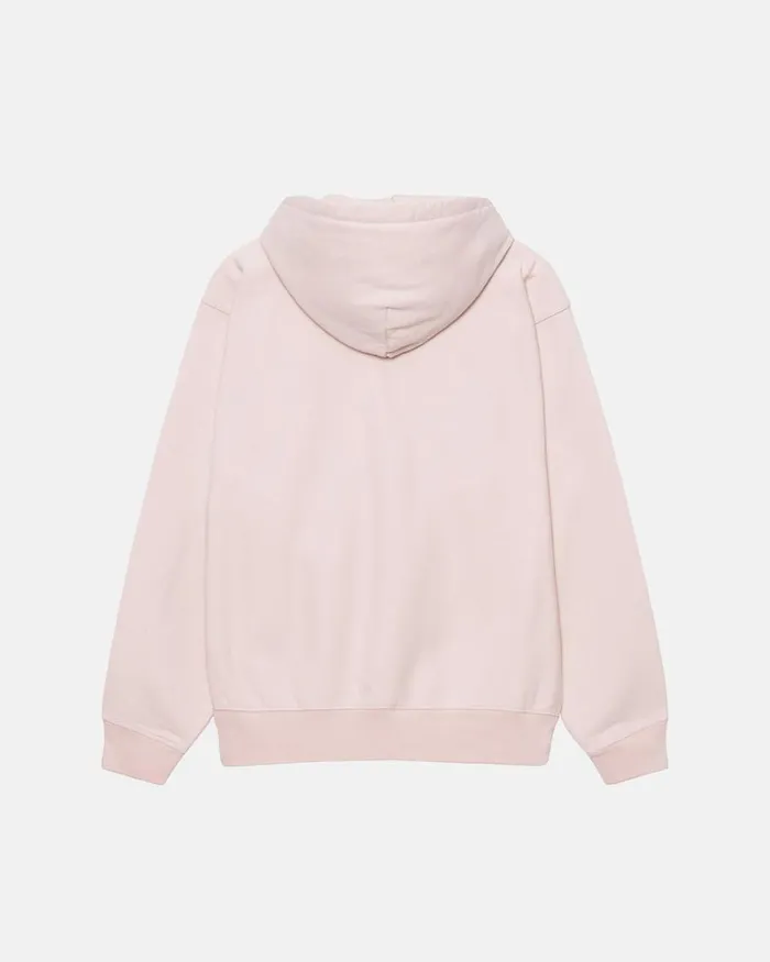 Overdyed Men Stussy OVERDYED STOCK LOGO HOODIE Lt Pink Overdyed Men Stussy OVERDYED STOCK LOGO HOODIE Lt Pink