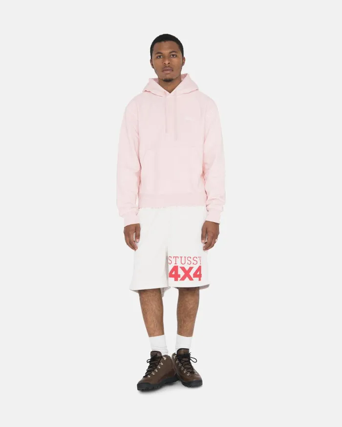 Overdyed Men Stussy OVERDYED STOCK LOGO HOODIE Lt Pink Overdyed Men Stussy OVERDYED STOCK LOGO HOODIE Lt Pink