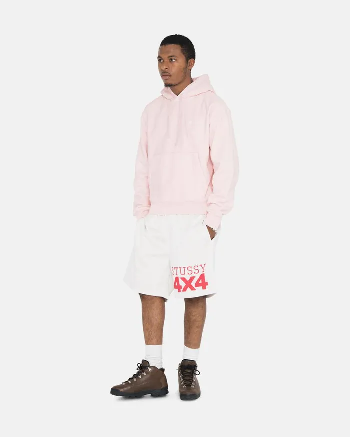 Overdyed Men Stussy OVERDYED STOCK LOGO HOODIE Lt Pink Overdyed Men Stussy OVERDYED STOCK LOGO HOODIE Lt Pink