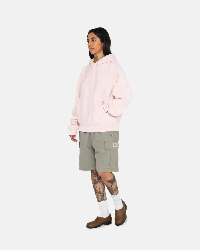 Overdyed Men Stussy OVERDYED STOCK LOGO HOODIE Lt Pink Overdyed Men Stussy OVERDYED STOCK LOGO HOODIE Lt Pink