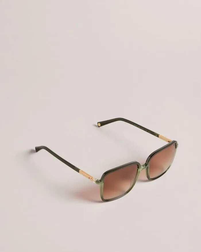 Oversized Square Frame Sunglasses Green Women Ted Baker Sunglasses Oversized Square Frame Sunglasses Green Women Ted Baker Sunglasses