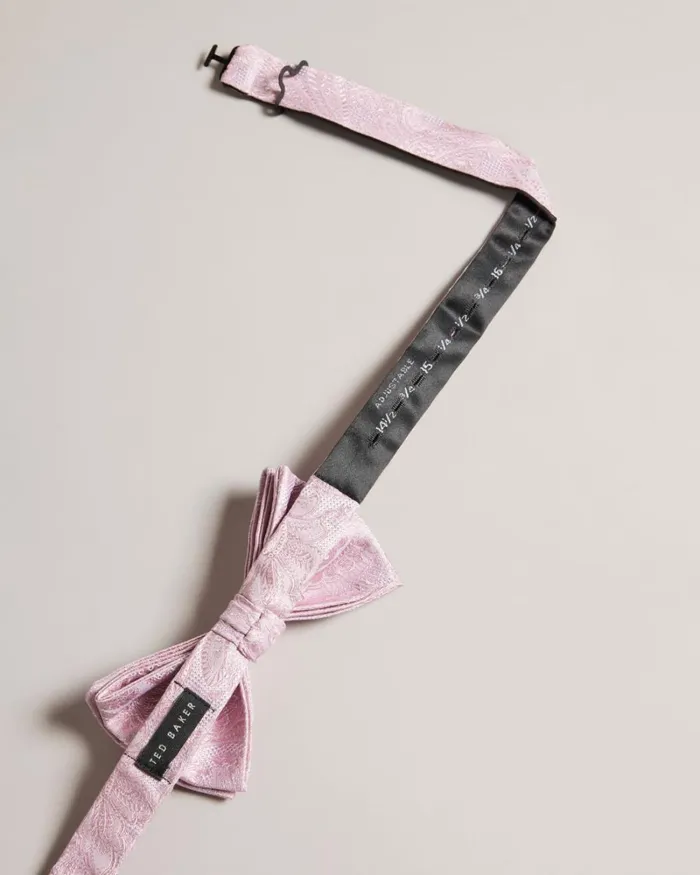 Paisley Bow Tie Dusky Pink Men Ted Baker Ties and Bow Ties