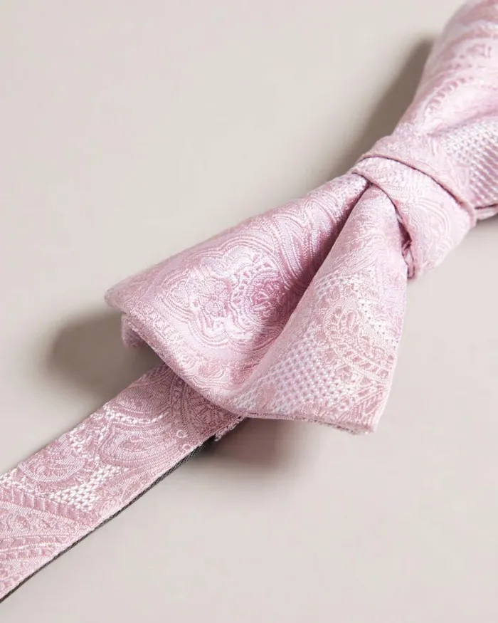 Paisley Bow Tie Dusky Pink Men Ted Baker Ties and Bow Ties Paisley Bow Tie Dusky Pink Men Ted Baker Ties and Bow Ties