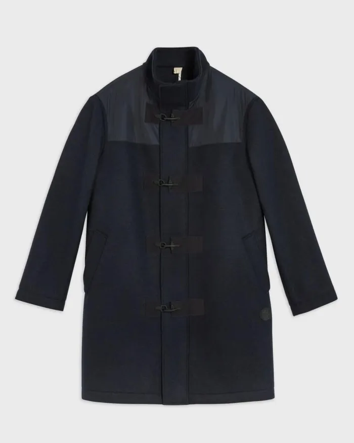 Panelled Duffle Coat Navy Men Ted Baker Coats and Jackets