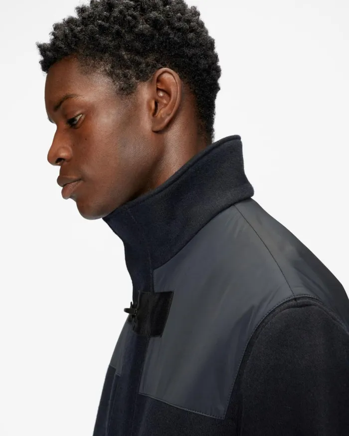 Panelled Duffle Coat Navy Men Ted Baker Coats and Jackets Panelled Duffle Coat Navy Men Ted Baker Coats and Jackets
