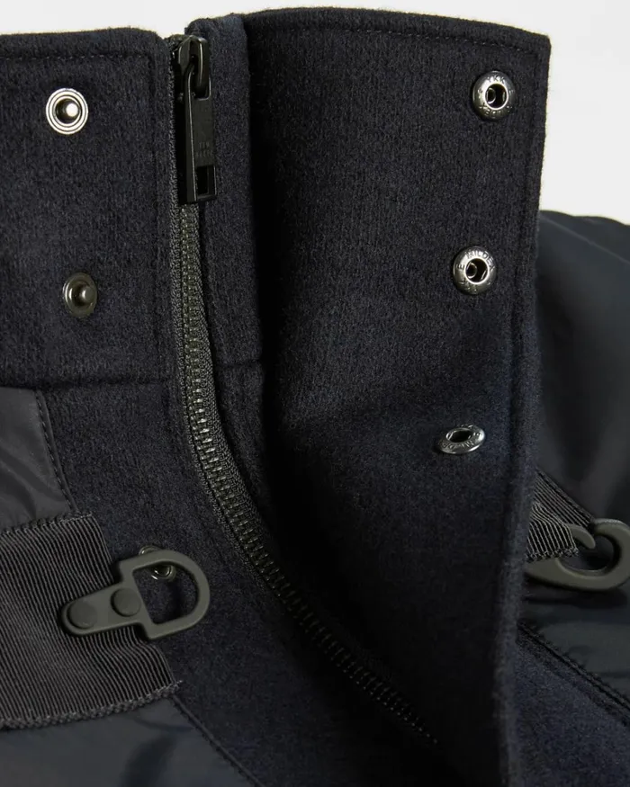 Panelled Duffle Coat Navy Men Ted Baker Coats and Jackets Panelled Duffle Coat Navy Men Ted Baker Coats and Jackets