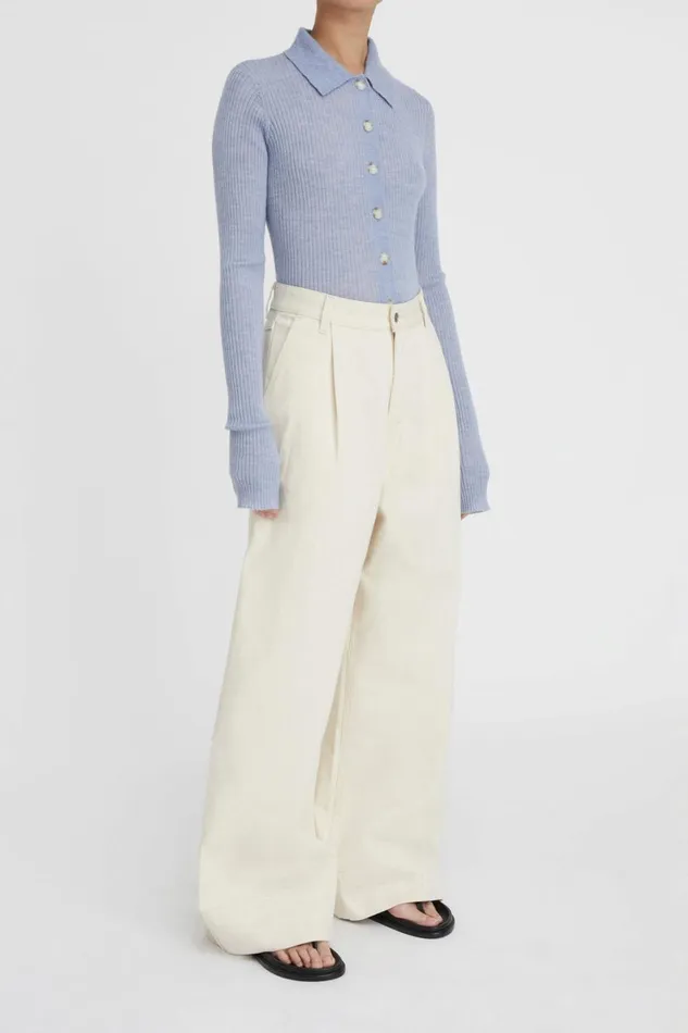 Pants And Shorts Women Lee Mathews LM Denim Pleat Pant