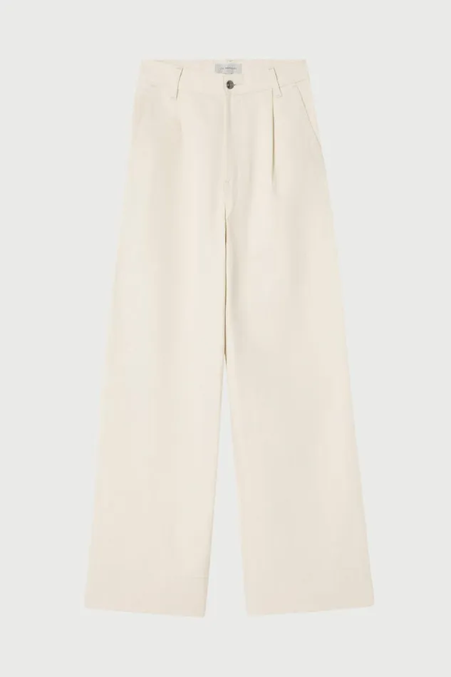 Pants And Shorts Women Lee Mathews LM Denim Pleat Pant Pants And Shorts Women Lee Mathews LM Denim Pleat Pant