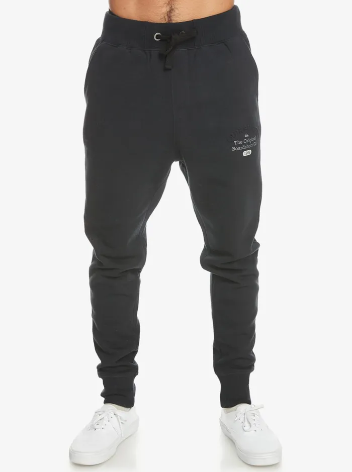 Pants Men Quiksilver Emboss Slim Joggers Black