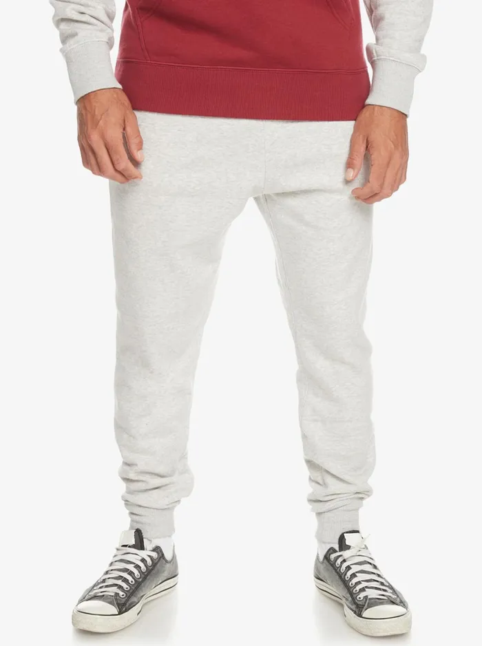Pants Men Quiksilver Emboss Slim Joggers Light Grey Heather