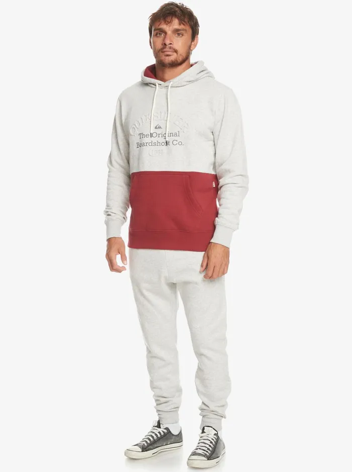 Pants Men Quiksilver Emboss Slim Joggers Light Grey Heather