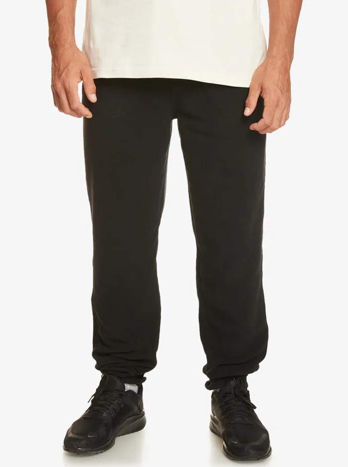Pants Men Quiksilver Essentials Joggers Black Pants Men Quiksilver Essentials Joggers Black