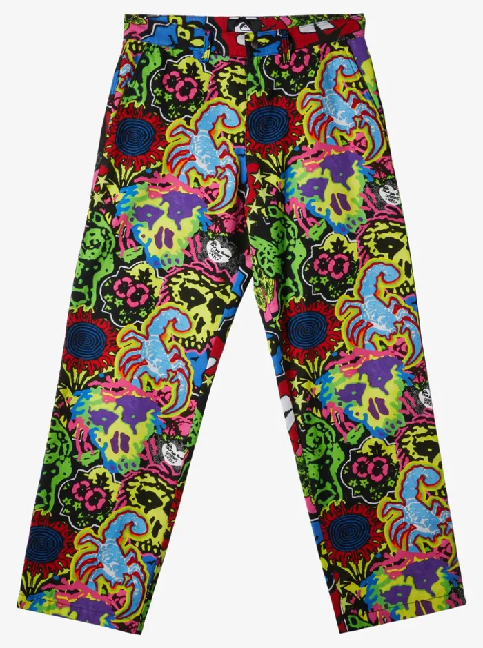 Pants Men Quiksilver Quiksilver X Saturdays Nyc Wide Leg Pants Black