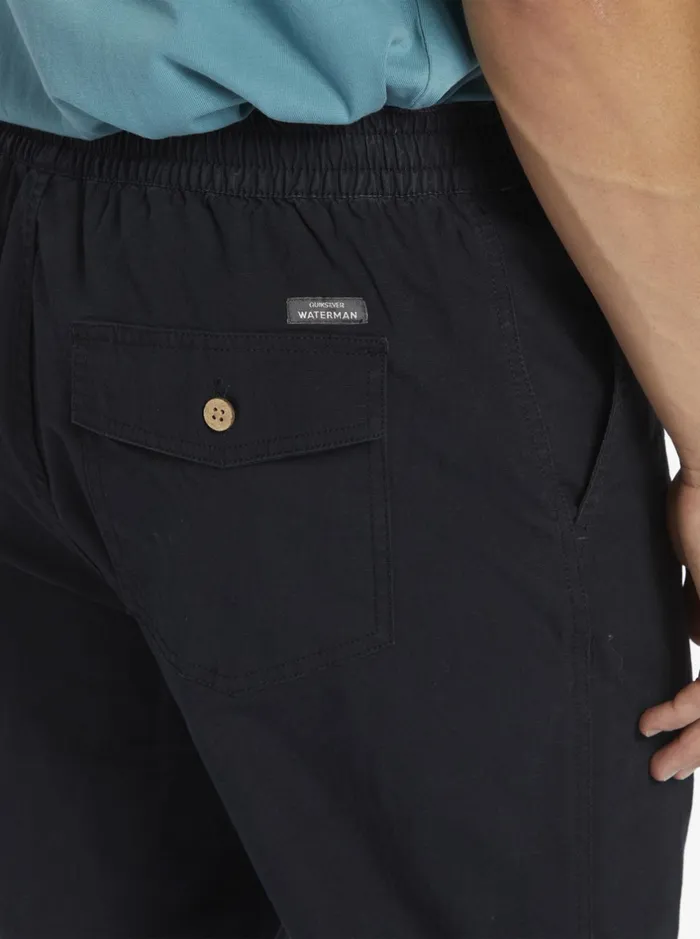 Pants Men Quiksilver Waterman After Surf Pants Black Pants Men Quiksilver Waterman After Surf Pants Black