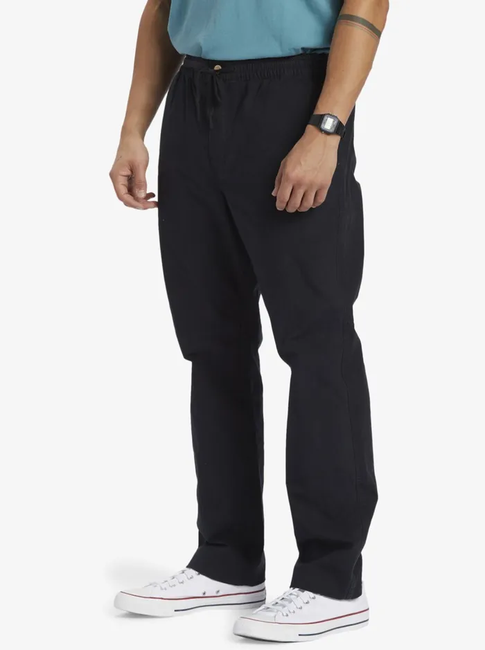 Pants Men Quiksilver Waterman After Surf Pants Black Pants Men Quiksilver Waterman After Surf Pants Black