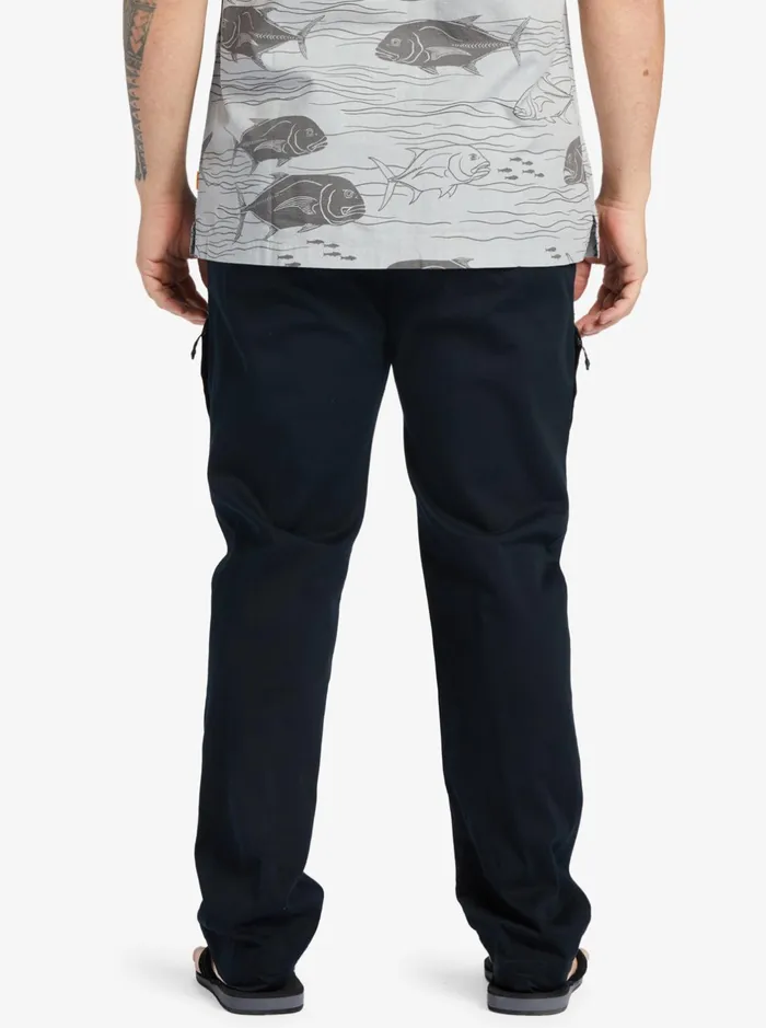 Pants Men Quiksilver Waterman Waterman After Surf Elastic Waist Pants Black Pants Men Quiksilver Waterman Waterman After Surf Elastic Waist Pants Black