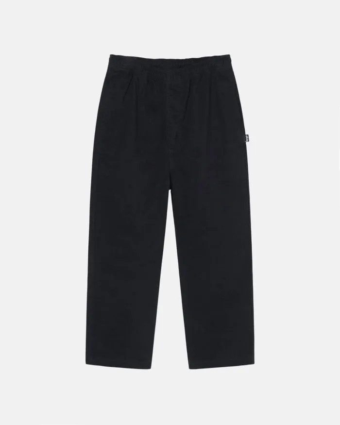 Pants Men Stussy BRUSHED BEACH PANT Black