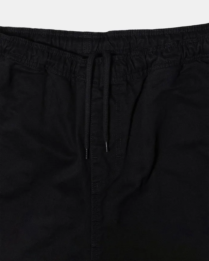 Pants Men Stussy BRUSHED BEACH PANT Black Pants Men Stussy BRUSHED BEACH PANT Black