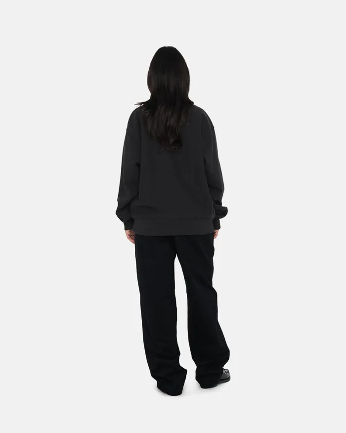 Pants Men Stussy BRUSHED BEACH PANT Black Pants Men Stussy BRUSHED BEACH PANT Black