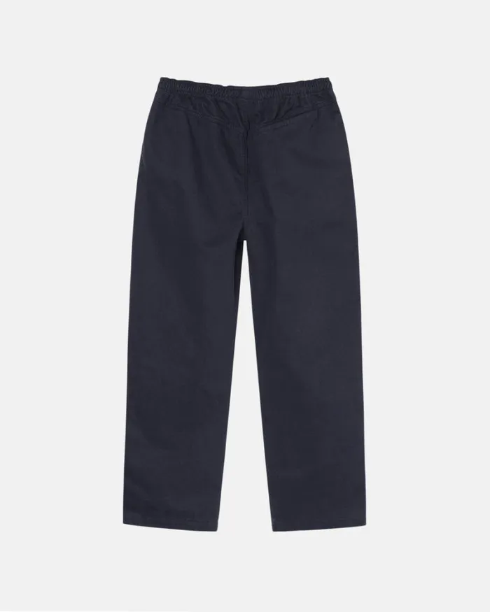 Pants Men Stussy BRUSHED BEACH PANT Navy Pants Men Stussy BRUSHED BEACH PANT Navy
