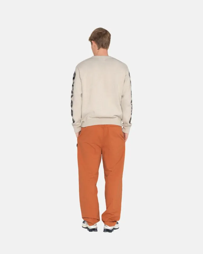 Pants Men Stussy BRUSHED BEACH PANT Rust Pants Men Stussy BRUSHED BEACH PANT Rust