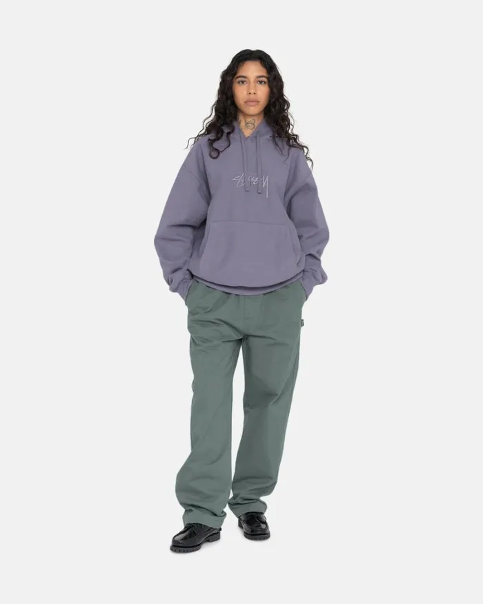 Pants Men Stussy BRUSHED BEACH PANT Sage Pants Men Stussy BRUSHED BEACH PANT Sage