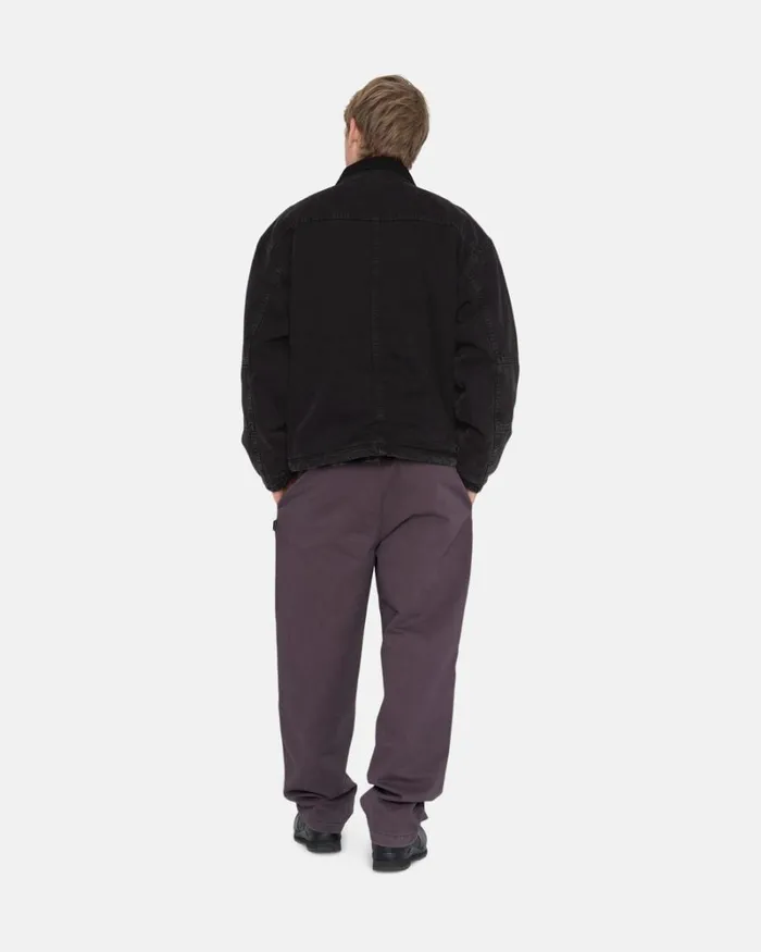 Pants Men Stussy BRUSHED BEACH PANT Wine Pants Men Stussy BRUSHED BEACH PANT Wine