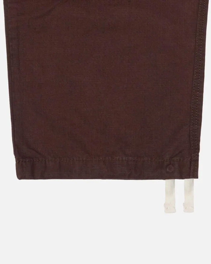 Pants Men Stussy RIPSTOP CARGO BEACH PANT Brown Pants Men Stussy RIPSTOP CARGO BEACH PANT Brown
