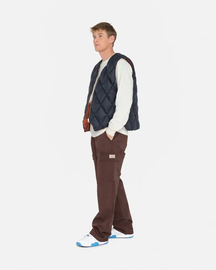 Pants Men Stussy RIPSTOP CARGO BEACH PANT Brown Pants Men Stussy RIPSTOP CARGO BEACH PANT Brown