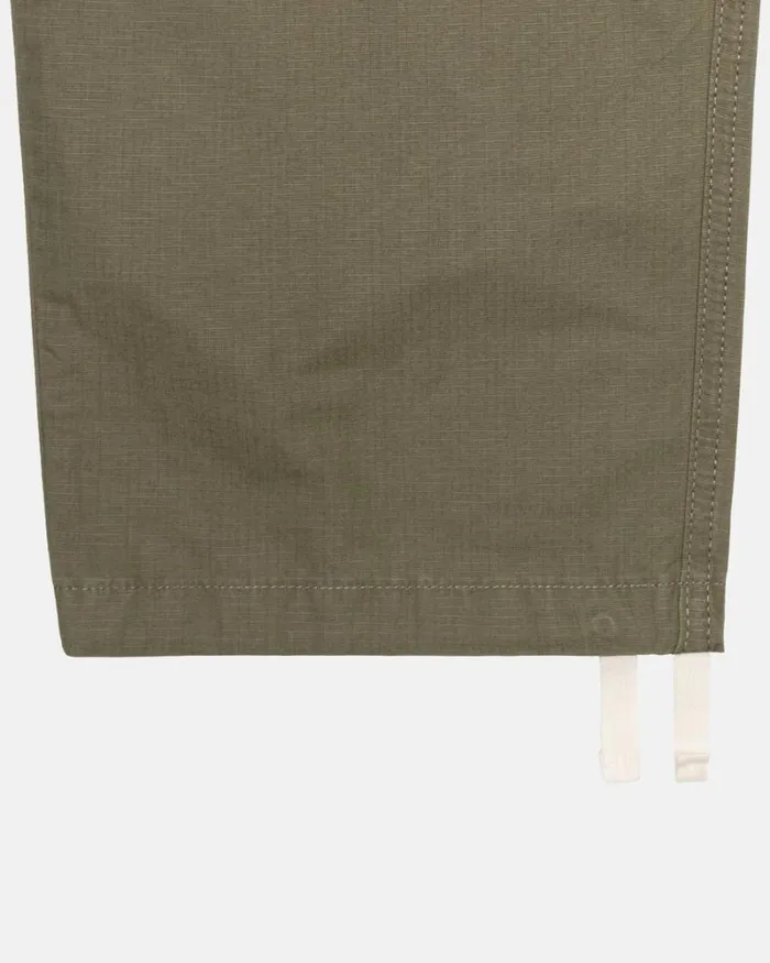 Pants Men Stussy RIPSTOP CARGO BEACH PANT Olive Pants Men Stussy RIPSTOP CARGO BEACH PANT Olive