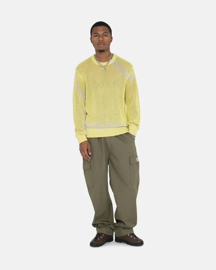 Pants Men Stussy RIPSTOP CARGO BEACH PANT Olive Pants Men Stussy RIPSTOP CARGO BEACH PANT Olive