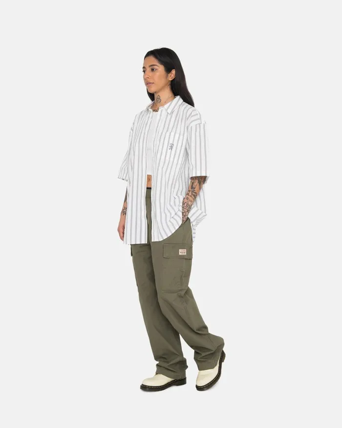 Pants Men Stussy RIPSTOP CARGO BEACH PANT Olive Pants Men Stussy RIPSTOP CARGO BEACH PANT Olive