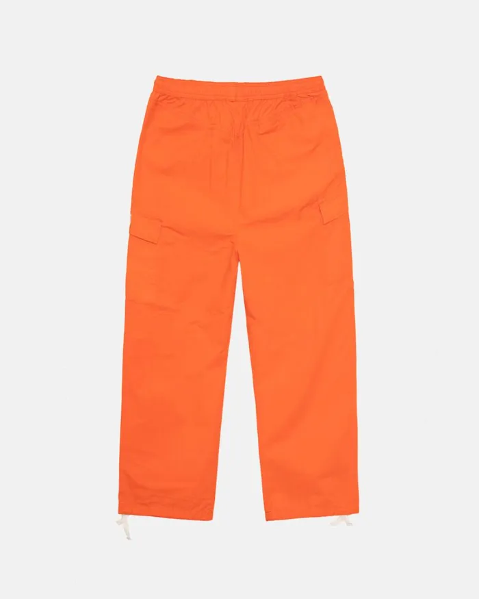 Pants Men Stussy RIPSTOP CARGO BEACH PANT Orange Pants Men Stussy RIPSTOP CARGO BEACH PANT Orange