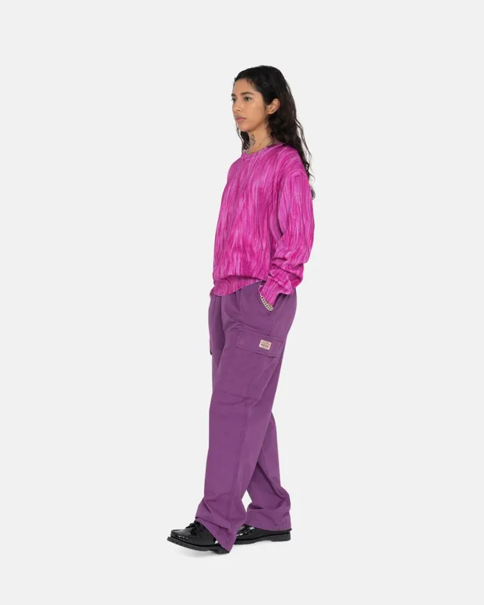 Pants Men Stussy RIPSTOP CARGO BEACH PANT Purple Pants Men Stussy RIPSTOP CARGO BEACH PANT Purple