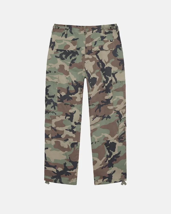 Pants Men Stussy RIPSTOP SURPLUS CARGO Camo Pants Men Stussy RIPSTOP SURPLUS CARGO Camo