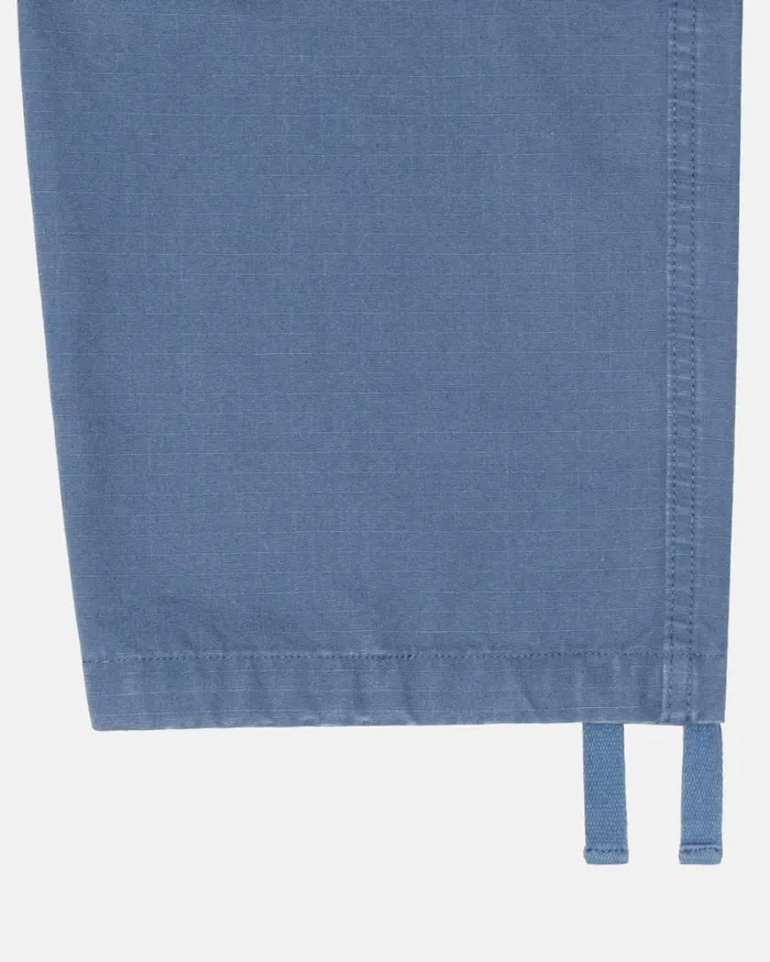Pants Men Stussy RIPSTOP SURPLUS CARGO Washed Blue Pants Men Stussy RIPSTOP SURPLUS CARGO Washed Blue