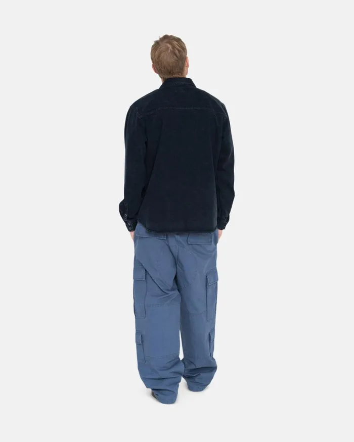 Pants Men Stussy RIPSTOP SURPLUS CARGO Washed Blue Pants Men Stussy RIPSTOP SURPLUS CARGO Washed Blue
