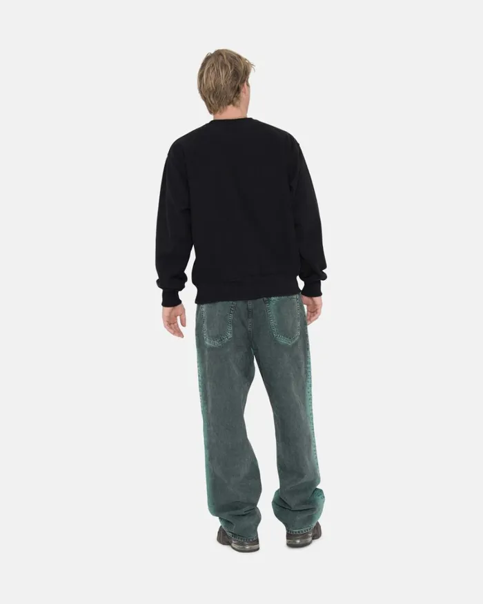 Pants Men Stussy SPRAY DYE BIG OL039 JEANS Black Pants Men Stussy SPRAY DYE BIG OL039 JEANS Black