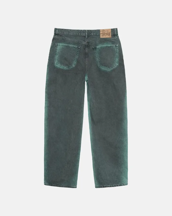 Pants Men Stussy SPRAY DYE BIG OL039 JEANS Black Pants Men Stussy SPRAY DYE BIG OL039 JEANS Black