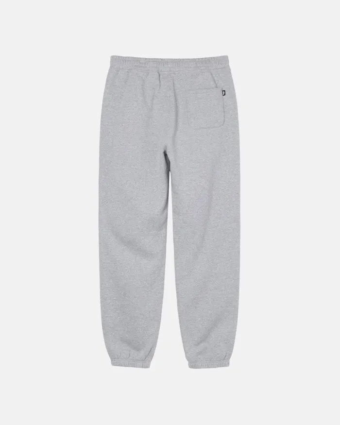 Pants Men Stussy STOCK LOGO SWEATPANT Grey Heather Pants Men Stussy STOCK LOGO SWEATPANT Grey Heather