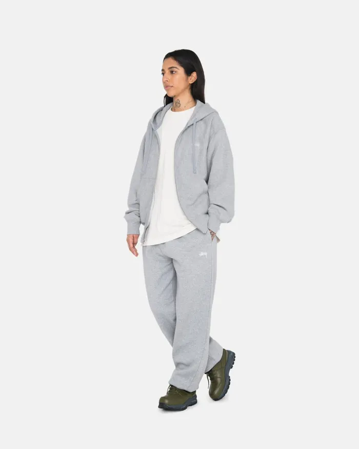 Pants Men Stussy STOCK LOGO SWEATPANT Grey Heather Pants Men Stussy STOCK LOGO SWEATPANT Grey Heather