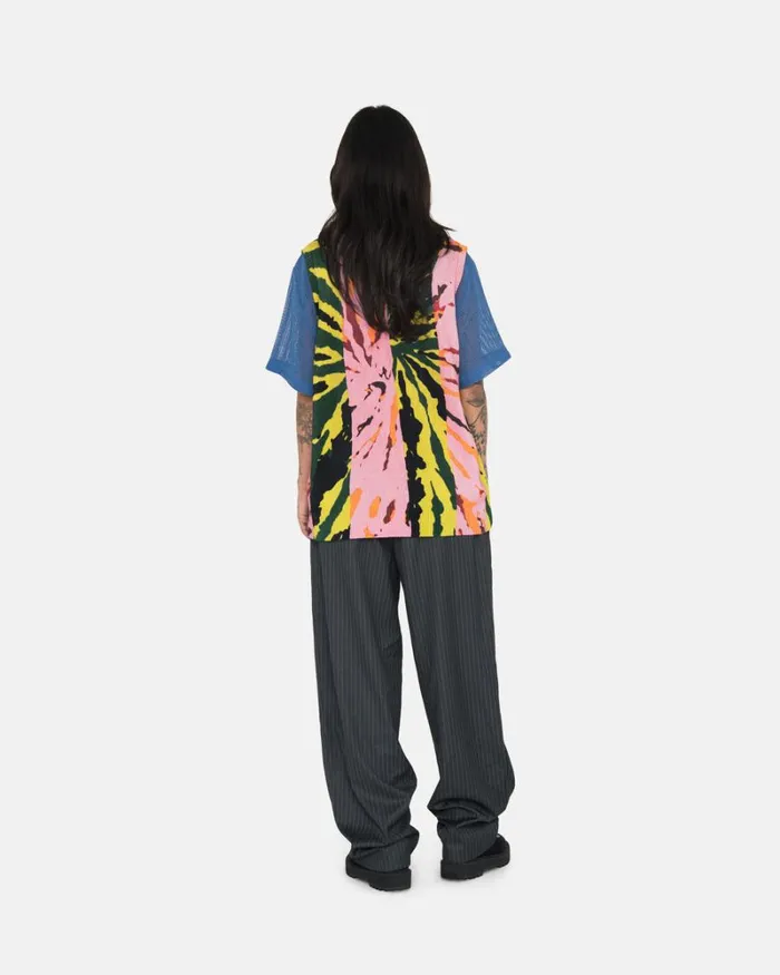 Pants Men Stussy STRIPE VOLUME PLEATED TROUSER Grey Pants Men Stussy STRIPE VOLUME PLEATED TROUSER Grey