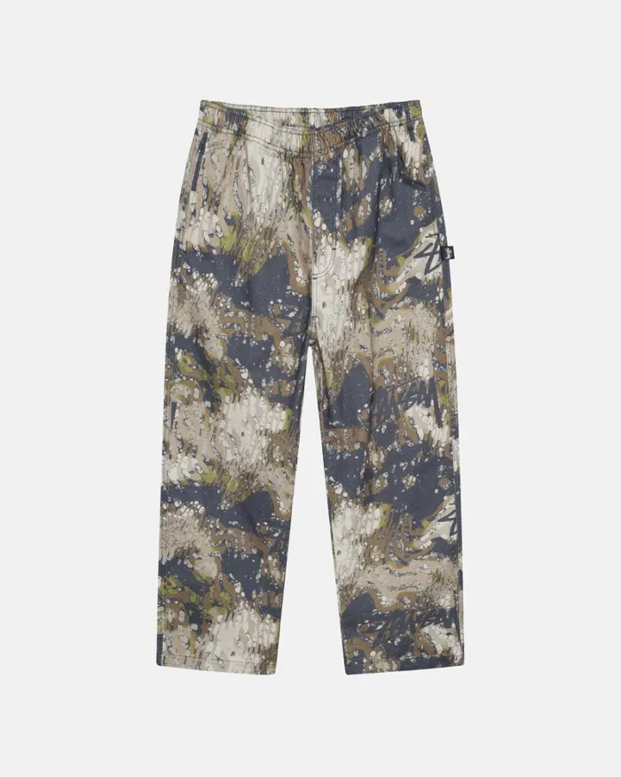 Pants Men Stussy VEIL CAMO BEACH PANT Terranea